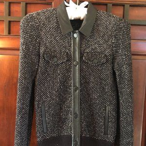 knit and leather rag and Bone cardigan